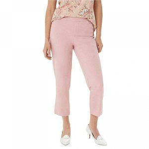 NWT 24/7 Stretch Crop Pants 12 Bridal Blush Pink